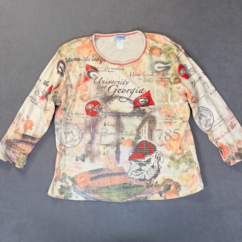 P. Michael- University of Georgia Campus Scenes- Y2K- Long Sleeve T-shirt